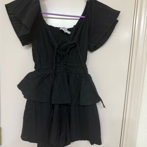 Princess Polly Black Short Romper